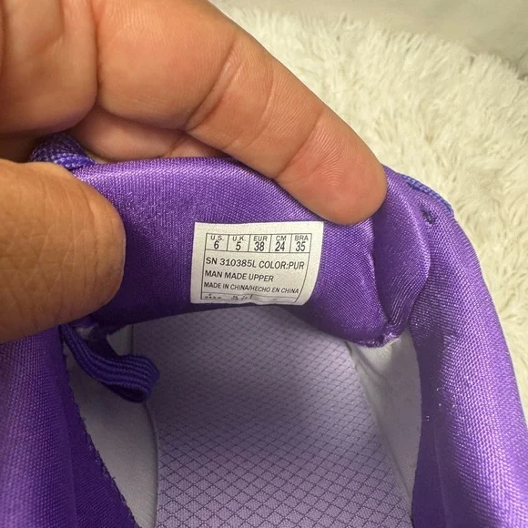 BN with Box Skechers Women's Kid’s Purple Metallic Sneakers - Picture 6 of 6
